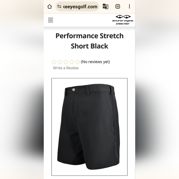 Snake Eyes dry-18 Performance golf Shorts, Size 40 - Picture 10 of 10